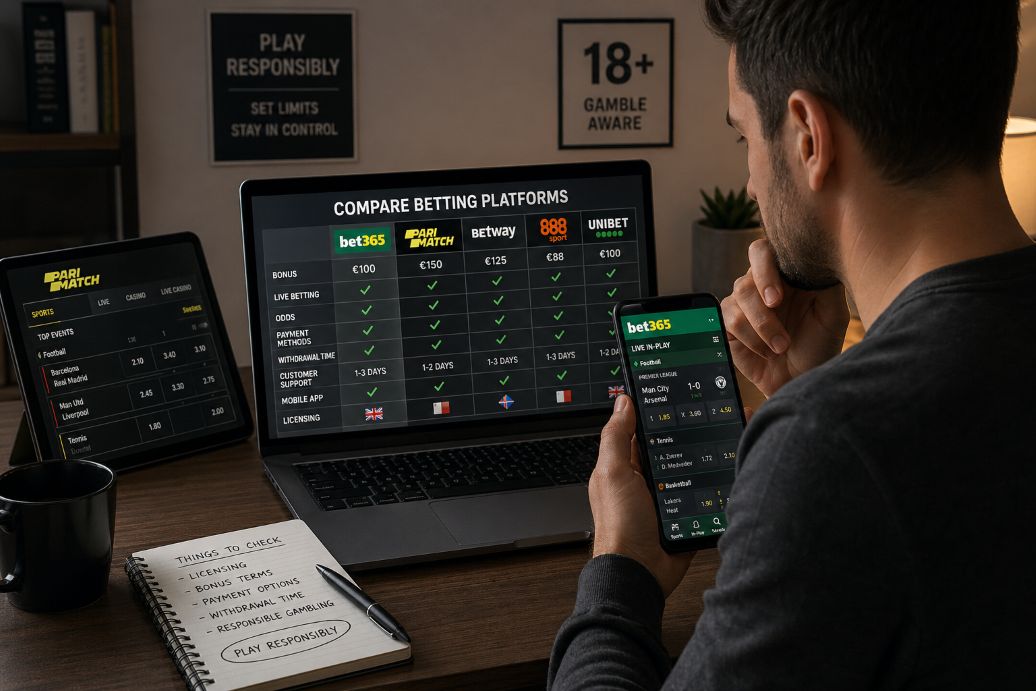 reviewing multiple sportsbetting platforms